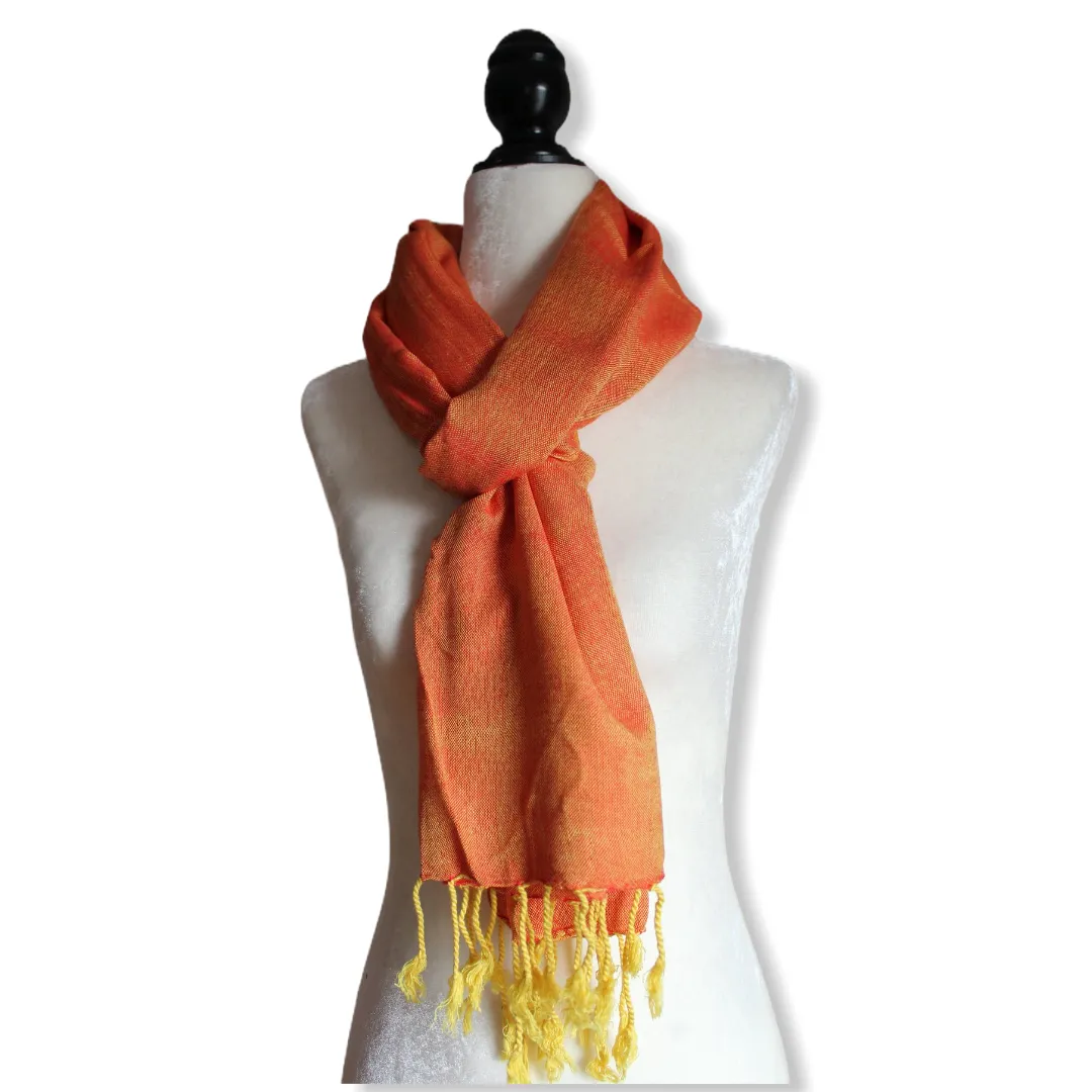 Solid Handwoven Scarf