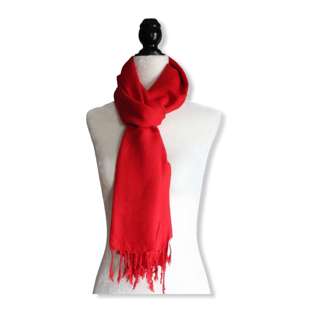 Solid Handwoven Scarf