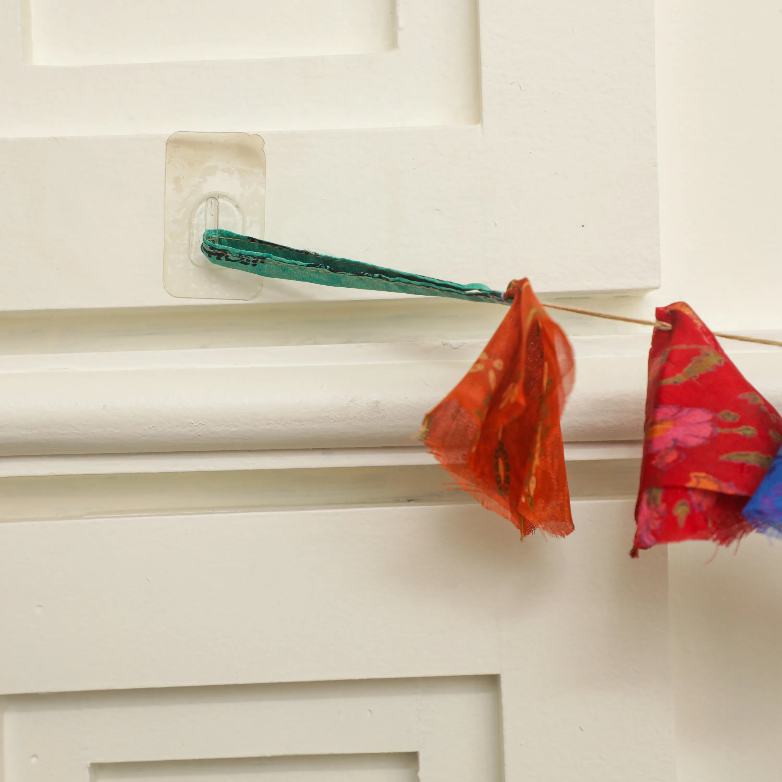 Vintage Sari Fireplace Bunting